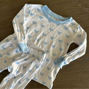 Lake Kids Blue Heart Pajamas